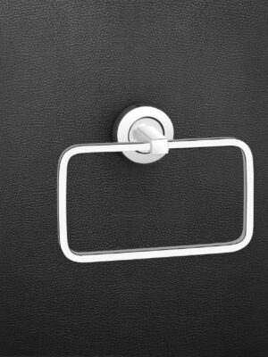 Shyam-plastic4 Glossy Stainless Steel SS Square Towel Ring