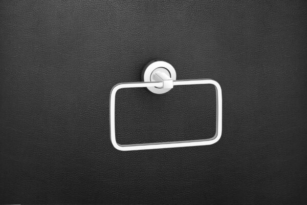 Shyam-plastic4 Glossy Stainless Steel SS Square Towel Ring